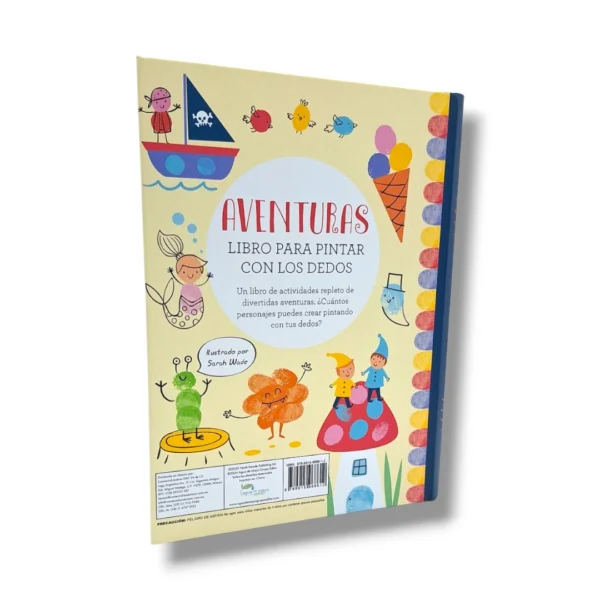 Libro para pintar con los dedos (AVENTURAS - ANIMALES) - Imagen 10