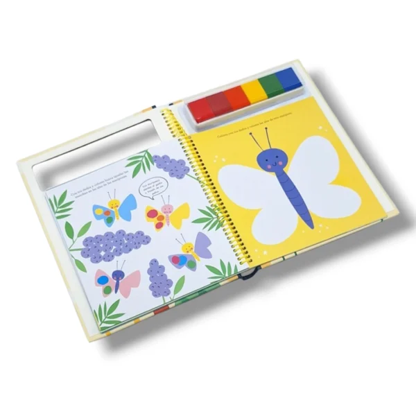 Libro para pintar con los dedos (AVENTURAS - ANIMALES) - Imagen 5